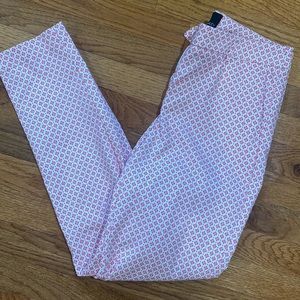Cynthia Rowley Pink & White Dress Pants